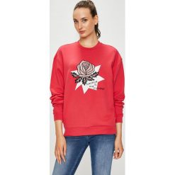 Silvian Heach - Bluza. Różowe bluzy damskie marki Silvian Heach, l, z aplikacjami, z bawełny, bez kaptura. Za 219,90 zł.