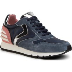 Sneakersy VOILE BLANCHE - Julia Power 0012014731.04.1C06 Bleu/Rosa. Niebieskie półbuty damskie Voile Blanche, na co dzień, bez wzorów, z zamszu, bez obcasa, na płaskiej podeszwie, bez zapięcia. Za 899,00 zł.