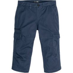 Spodnie bojówki 3/4 Loose Fit bonprix ciemnoniebieski. Spodnie męskie bonprix. Za 124,99 zł.