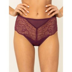 Figi klasyczne z wysokim stanem Triumph Peony Floral Maxi 10181758. Fioletowe figi damskie Triumph, bez wzorów, z elastanu. W wyprzedaży za 119,00 zł.