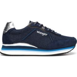 Wrangler Jungle Denim Tenisówki Niebieski. Niebieskie trampki i tenisówki damskie Wrangler, bez wzorów, z materiału, bez zapięcia. Za 347,95 zł.