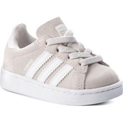 Buty adidas - Campus El I BY9595 Greone/Ftwwht/Ftwwht. Szare półbuty dziewczęce Adidas, na sznurówki. W wyprzedaży za 159,00 zł.