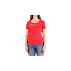 T-shirty z krótkim rękawem Versace B2HTB7K136278. Czerwone t-shirty damskie VERSACE, s, bez wzorów, bez kołnierzyka. Za 267,60 zł.