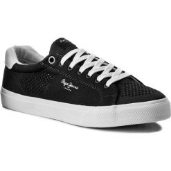 Tenisówki PEPE JEANS - Nate Summer PMS30402 Navy 595. Niebieskie półbuty męskie Pepe Jeans, bez wzorów, z jeansu, eleganckie, bez zapięcia. W wyprzedaży za 189,00 zł.