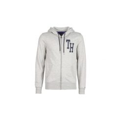 Bluzy Tommy Hilfiger HILFIGER HOODED ZIP THROUGH. Szare bluzy męskie TOMMY HILFIGER, xl, bez wzorów, bez kołnierzyka, bez rękawów, bez kaptura. Za 363,30 zł.