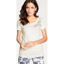 T-shirty damskie: Koszulka w kolorze kremowym