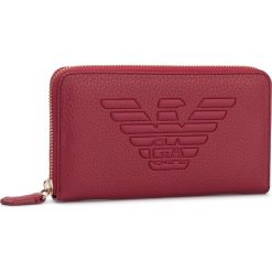 Duży Portfel Damski EMPORIO ARMANI - Y3H181 YGF8B 80133 Ruby Red. Czerwone portfele damskie Emporio Armani, bez wzorów, ze skóry ekologicznej. Za 529,00 zł.