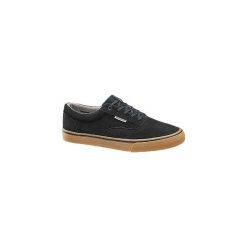 Czarne tenisówki męskie Jack + Jones. Czarne trampki męskie bez wzorów, z gumy, sportowe, bez zapięcia. Za 179,90 zł.