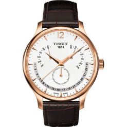 PROMOCJA ZEGAREK TISSOT TRADITION PERPETUAL CALENDAR T063.637.36.03. Białe zegarki męskie marki TISSOT, ze stali. W wyprzedaży za 1619,21 zł.