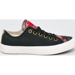 Converse - Tenisówki. Czarne tenisówki damskie marki Converse, z gumy, na sznurówki. W wyprzedaży za 249,90 zł.