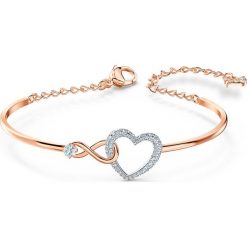 Swarovski - Bransoletka Infinity. Żółte bransoletki damskie Swarovski, z materiału, z kryształem, metalowe. Za 429,90 zł.