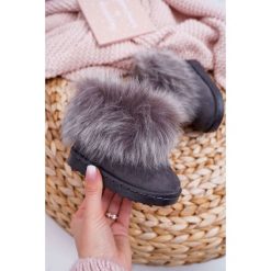 Dziecięce Botki Śniegowce Z Futerkiem Szare Small Fox. Szare botki dziewczęce FRROCK, bez zapięcia. Za 69,00 zł.