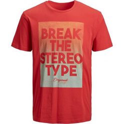 Jack&Jones Koszulka męska Zap Tee Ss Crew Neck Fiery Red Slim (rozmiar S). Czerwone koszulki męskie Jack&Jones, s, bez wzorów, bez kołnierzyka, bez rękawów. W wyprzedaży za 58,00 zł.