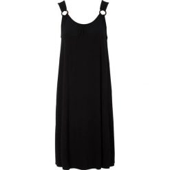 Cellbes Czarna sukienka z dżerseju czarny female czarny 46/48. Czarne sukienki damskie Cellbes, na co dzień, s, bez wzorów, z dżerseju, eleganckie, z okrągłym kołnierzem, z krótkim rękawem, krótkie, mini. Za 149,00 zł.