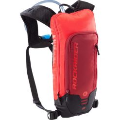 Plecak rowerowy MTB 500 3 L z bukłakiem. Czerwone plecaki męskie ROCKRIDER, bez wzorów, z poliesteru, sportowe. Za 79,99 zł.
