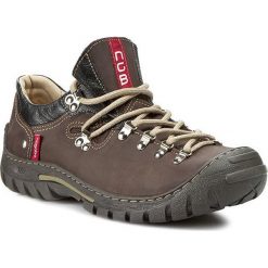 Półbuty NAGABA - 055 Brąz Barka. Pomarańczowe buty trekkingowe męskie marki Nagaba, na co dzień, ze skóry. W wyprzedaży za 219,00 zł.