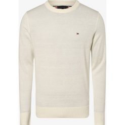 Tommy Hilfiger - Sweter męski, biały. Białe swetry męskie TOMMY HILFIGER, xxl, bez wzorów, z wełny, klasyczne, z klasycznym kołnierzykiem, bez kaptura. Za 539,95 zł.