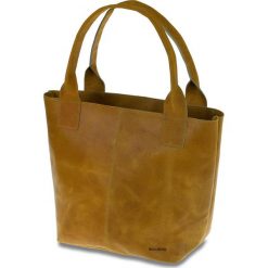 Skórzana torebka damska shopper bag BALEINE s152 musztardowa. Torby damskie na zakupy Baleine, bez wzorów, ze skóry, biznesowe, na ramię, duże, bez dodatków. Za 199,99 zł.