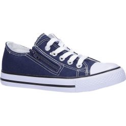Granatowe trampki sznurowane casu lt-406c-6. Trampki dziewczęce Casu, bez wzorów, na sznurówki. W wyprzedaży za 39,99 zł.