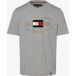 Tommy Hilfiger - T-shirt męski, szary. Szare t-shirty męskie TOMMY HILFIGER, s, z haftami, z bawełny, eleganckie, bez kołnierzyka. Za 269,95 zł.