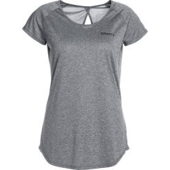 Craft EAZE TEE Tshirt basic black melange. Czarne topy sportowe damskie marki Craft, m. Za 129,00 zł.