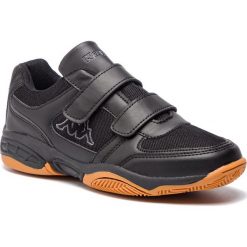 Sneakersy KAPPA - Dacer T 260683T Black/Grey 1116. Czarne trampki chłopięce Kappa, bez wzorów, ze skóry ekologicznej, na rzepy. W wyprzedaży za 99,00 zł.