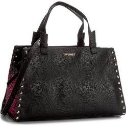 Torebka TWINSET - Bauletto Medio AA7PC7 St.Mico 00955. Czarne torebki klasyczne damskie marki Twinset, ze skóry, duże. W wyprzedaży za 849,00 zł.