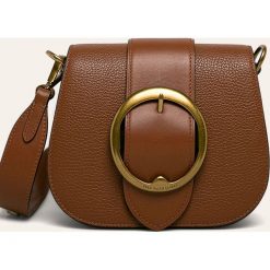 Polo Ralph Lauren - Torebka skórzana. Listonoszki damskie Polo Ralph Lauren, w paski, ze skóry, na ramię, małe, bez dodatków. W wyprzedaży za 1149,00 zł.