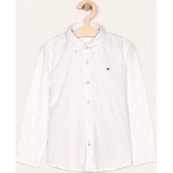 Tommy Hilfiger - Koszula dziecięca 122-176 cm. Białe koszule chłopięce z bawełny, casualowe, długie. Za 249,90 zł.