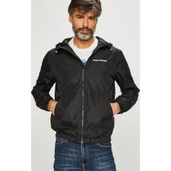 Calvin Klein Jeans - Kurtka. Czarne kurtki męskie jeansowe marki Calvin Klein Jeans, l, z kapturem. Za 649,90 zł.