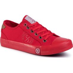 Trampki CROSS JEANS - FF1R4056C Red. Czerwone półbuty męskie Cross Jeans, bez wzorów, z jeansu, bez zapięcia. Za 119,00 zł.