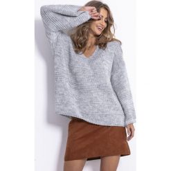 Sweter F815. Swetry damskie Fobya, s, bez wzorów, eleganckie, bez rękawów, bez kaptura. Za 142,50 zł.