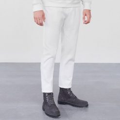 Spodnie carrot - Jasny szary. Szare spodnie męskie Reserved, m, bez wzorów. Za 169,99 zł.