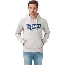 GAS Sven/S Pouch Bluza Szary. Szare bluzy męskie Gas, s, z haftami, z elastanu, bez kołnierzyka, bez rękawów, bez kaptura. Za 514,95 zł.