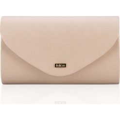 Kopertówka damska Felice F15 MAT cielista - cielisty. Kopertówki damskie Felice, w paski, małe, bez dodatków. Za 49,99 zł.