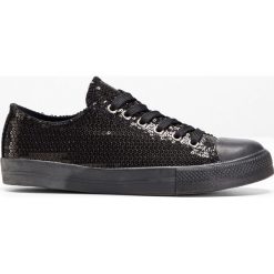 Sneakersy bonprix czarny. Czarne buty sportowe damskie bonprix. Za 79,99 zł.