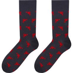 More - Skarpetki Triangles. Szare skarpetki męskie marki More, bez wzorów, z elastanu. Za 15,90 zł.