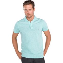 Tommy Hilfiger Polo Koszulka Niebieski Zielony. Niebieskie podkoszulki męskie xxl, z bawełny. Za 464,95 zł.