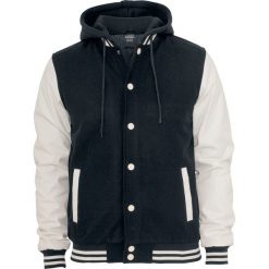 Kurtki męskie: Urban Classics Hooded Oldschool College Kurtka czarny/biały