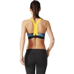 Biustonosze sportowe: Adidas Biustonosz Cmmttd Chill szaro-żółty r. 75C (BR6980)