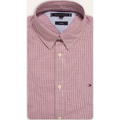 Tommy Hilfiger - Koszula. Czerwone koszule męskie TOMMY HILFIGER, xl, bez wzorów, z bawełny, casualowe, bez kołnierzyka, z długim rękawem. W wyprzedaży za 219,90 zł.
