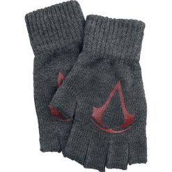 Assassin's Creed Red Logo Rękawiczki bez palców odcienie szarego/czerwony. Czerwone rękawiczki damskie marki Assassin's Creed. Za 21,90 zł.
