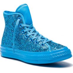 Sneakersy CONVERSE - Chuck 70 Hi 162473C Blue Hero/Blue Her. Niebieskie półbuty damskie Converse, z gumy. W wyprzedaży za 289,00 zł.