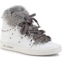 Sneakersy EVA MINGE - EM-10-06-000487 602. Białe półbuty damskie Eva Minge, ze skóry ekologicznej. W wyprzedaży za 369,00 zł.