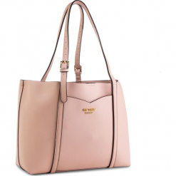 Torebka MY TWIN - Shopping VA8PGN Bic.Rose/Clou 02856. Różowe torebki klasyczne damskie marki My Twin, bez wzorów, ze skóry ekologicznej, eleganckie, bez dodatków. W wyprzedaży za 379,00 zł.