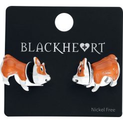Blackheart Corgi Kolczyk - Earpin wielokolorowy. Czarne kolczyki damskie marki Blackheart. Za 32,90 zł.