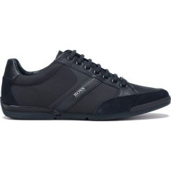 BOSS Hugo Boss Saturn Tenisówki Niebieski. Niebieskie trampki męskie BOSS Hugo Boss, bez wzorów, ze skóry, bez zapięcia. Za 669,95 zł.