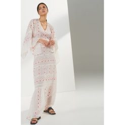 Sukienka maxi z etnicznym wzorem - Wielobarwn. Szare sukienki damskie Reserved, s, bez wzorów, bez kołnierzyka, bez rękawów, maxi. Za 349,99 zł.
