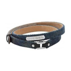 Diesel Męska Bransoletka Denim dx0976040. Szare bransoletki męskie Diesel. W wyprzedaży za 289,00 zł.