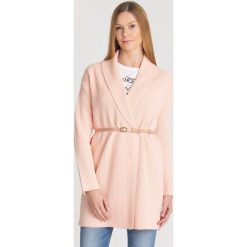 KARDIGAN ELISABETTA FRANCHI. Pomarańczowe swetry damskie Elisabetta Franchi, w paski, z dzianiny. Za 1050,00 zł.